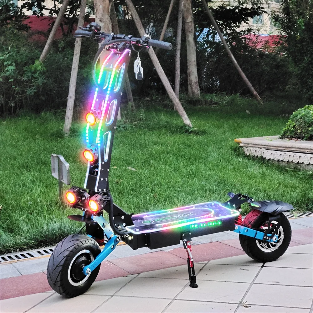 

New design REALMAX 2wheel 8000W dual motor ST13 folding powerful electric scooter adults from china