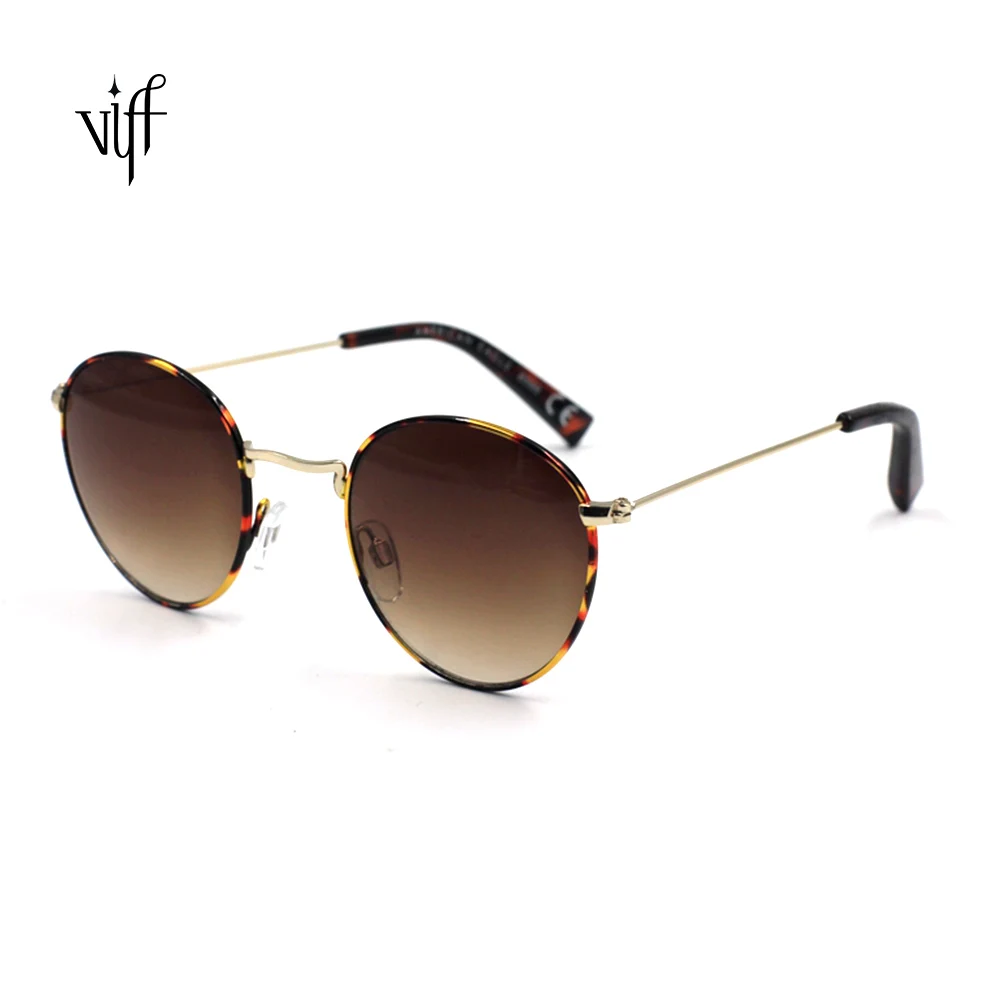 

Metal round frame sunglasses Gafas de Sol New Retro Vintage Gold Metal UV400 Shades Round Sunglasses