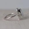 new arrival cab rainbow moonstone real 925 silver unique design sister birthday gift womens ring