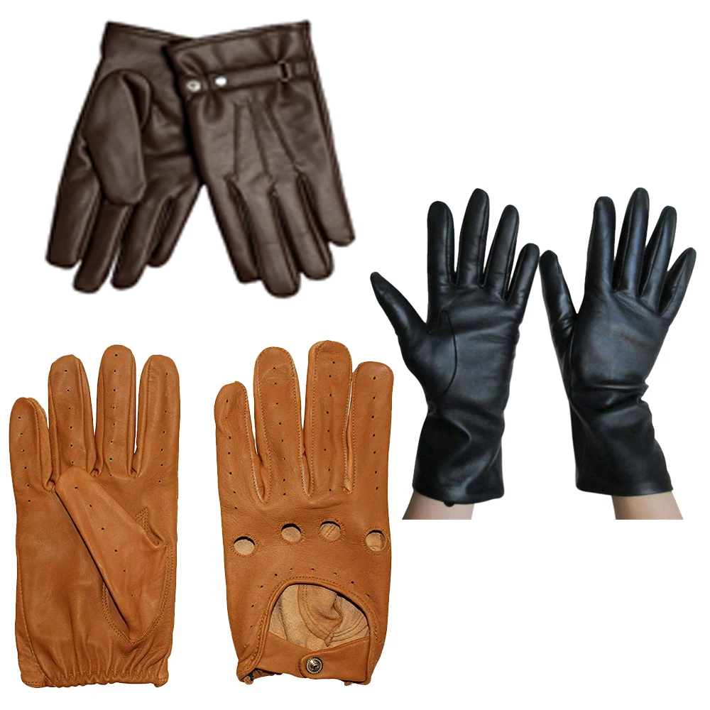 
Bachelors fashion able winter leather gloves for men, low price dressing gloves 