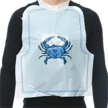 

110/ 5000 Eco Waterproof Restaurant Adult Seafood Polymer Disposable Plastic Crab 30s Lobster Residual Time Bib Customize, Customized