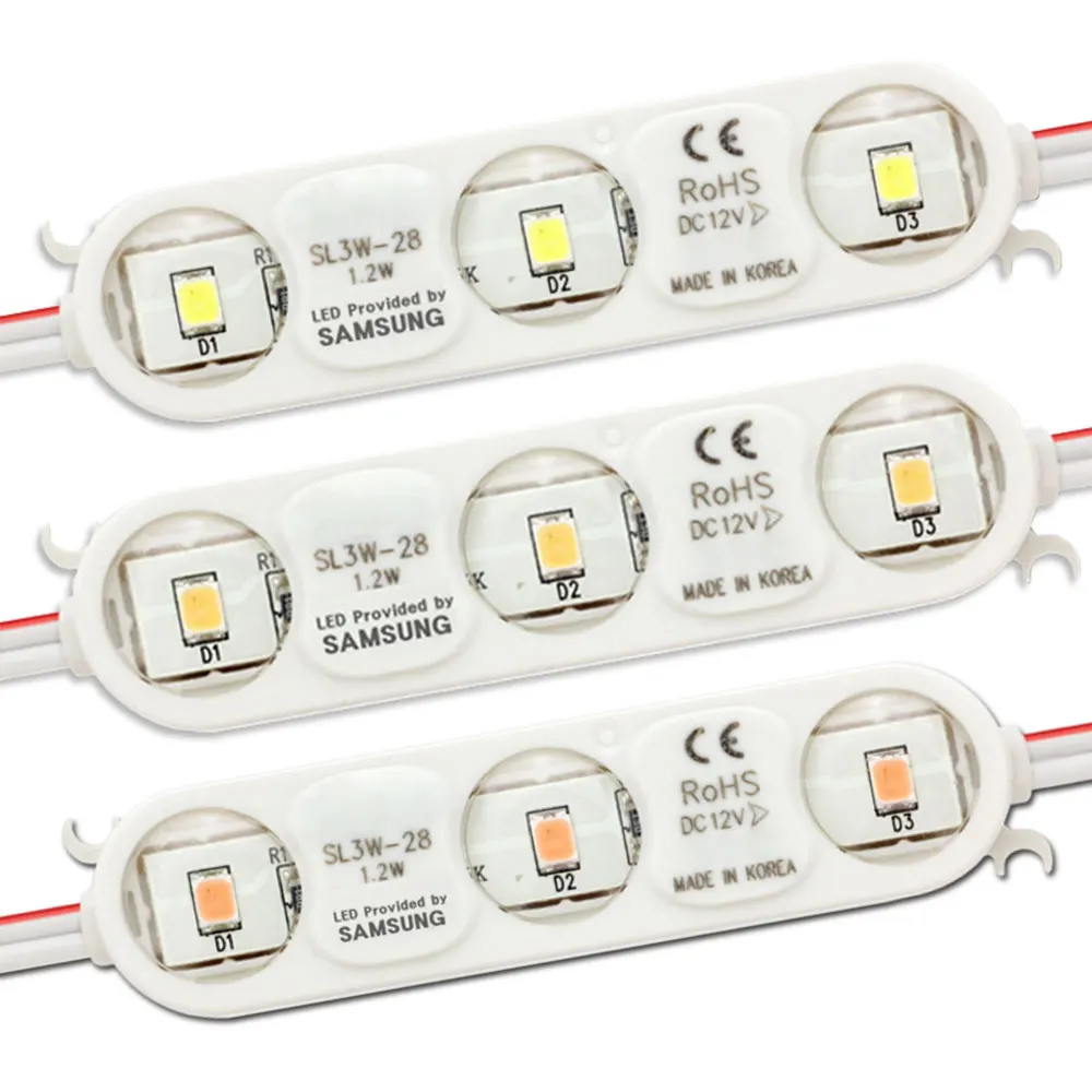 Waterproof IP68 3 Dot LED Modules DC12V White Color Samsung LED chips with LED Driver CE, ROHS Made in Korea