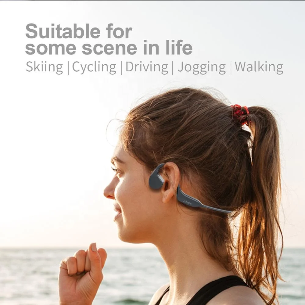 USA Free Shipping Wireless Bone Conduction Headphones Waterproof Open Ear No Vibration Sport Headset Noise Cancelling