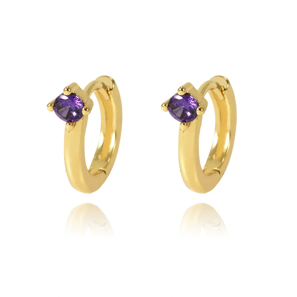

trendy earrings jewelry diamond gold plated designer hoops earrings for women