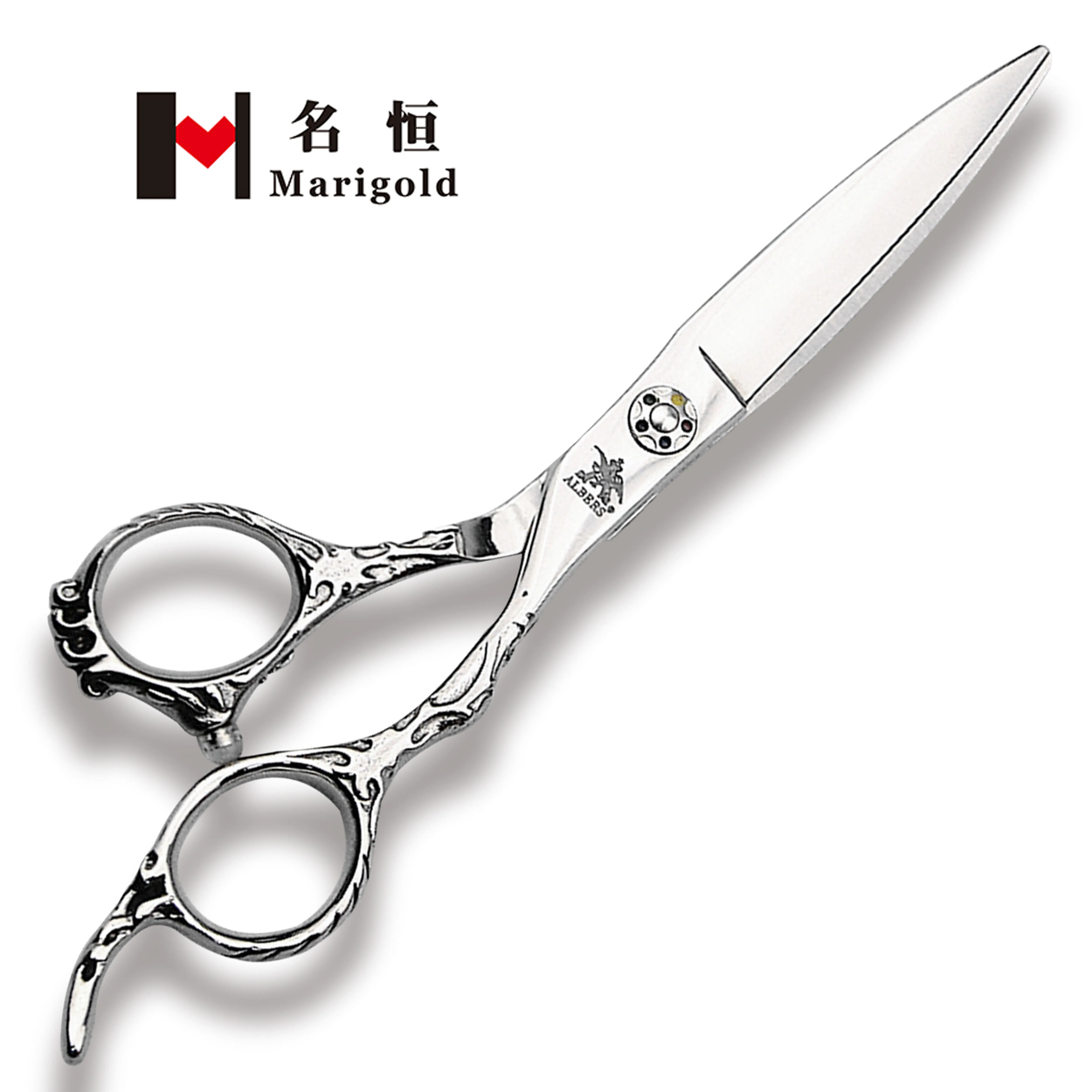 

Marigold Japan 440c scissors hair scissors stainless steel barber scissors, Silver