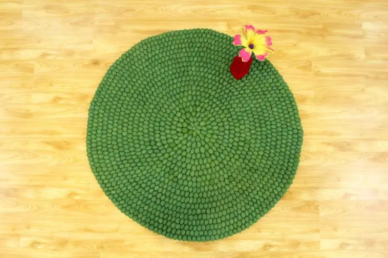 Handmade Felt Ball Rug Green Color Round Felt Wool Rug Pom Pom Color Carpet Buy 40 300 Cm Green Color Round Felt Ball Rug Pompom Carpet Handmade Nepal Rug Product On Alibaba Com