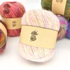 Acrylic mohair and wool blended space dyed fancy napped yarn for knitting sweater scarf and gloves