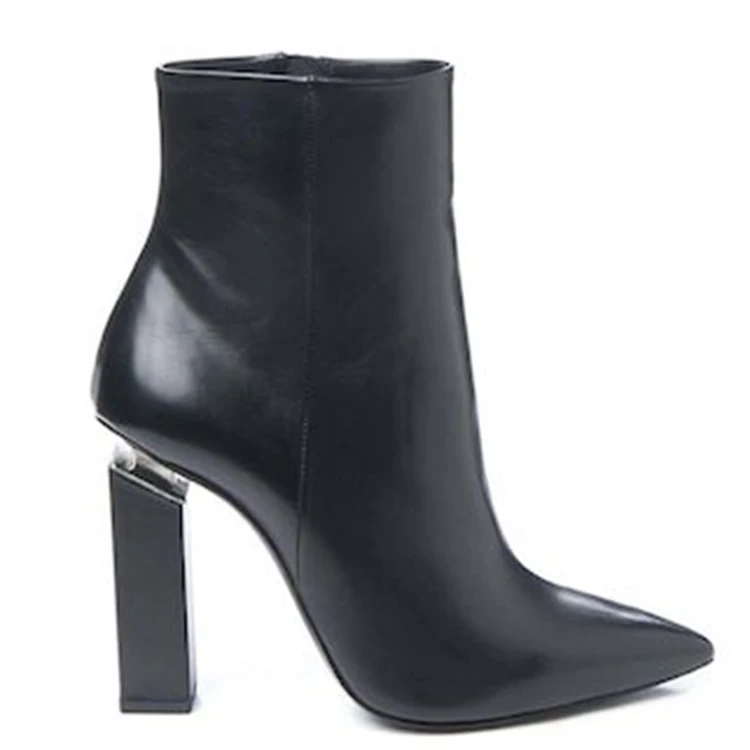 

Sexy Strange high heel genuine leather Booties Elegant Ankle boots Short shoes women ankle booties sexy ladies
