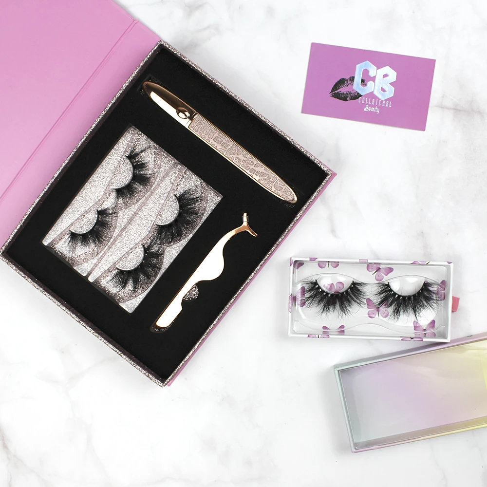 

Full Strip Lashes eyelash vendor customized boxes wholesale price glue custom packaging, Nature black