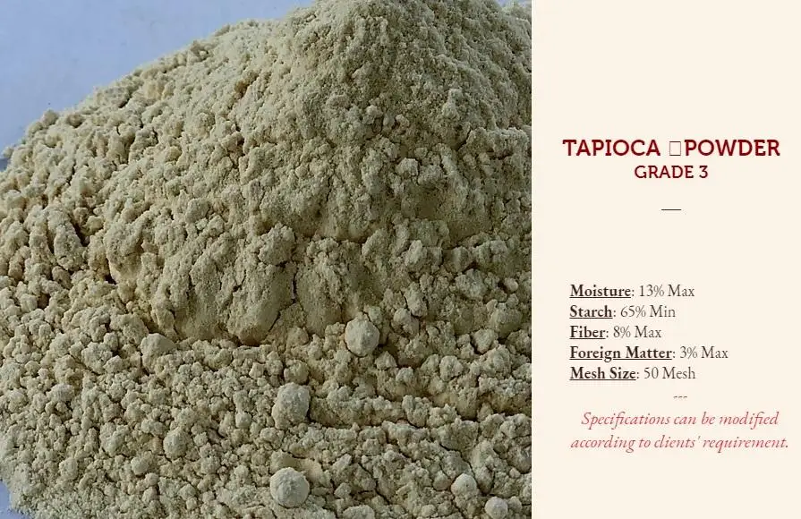 
CASSAVA RESIDUE POWDER STARCH HIGH GRADE FOR ANIMAL FEED AND INDUSTRIAL PURPOSE 