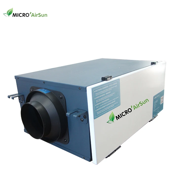 
Single duct uni-directional ventilator with air purification air handling unit 