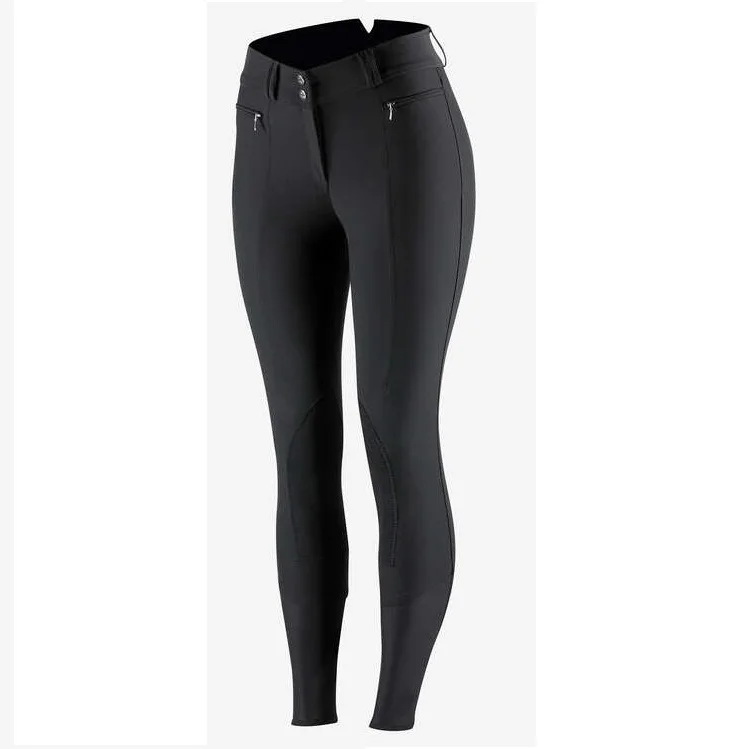 Premium Softshell Horse Riding Breeches With Contrast Piping & Full