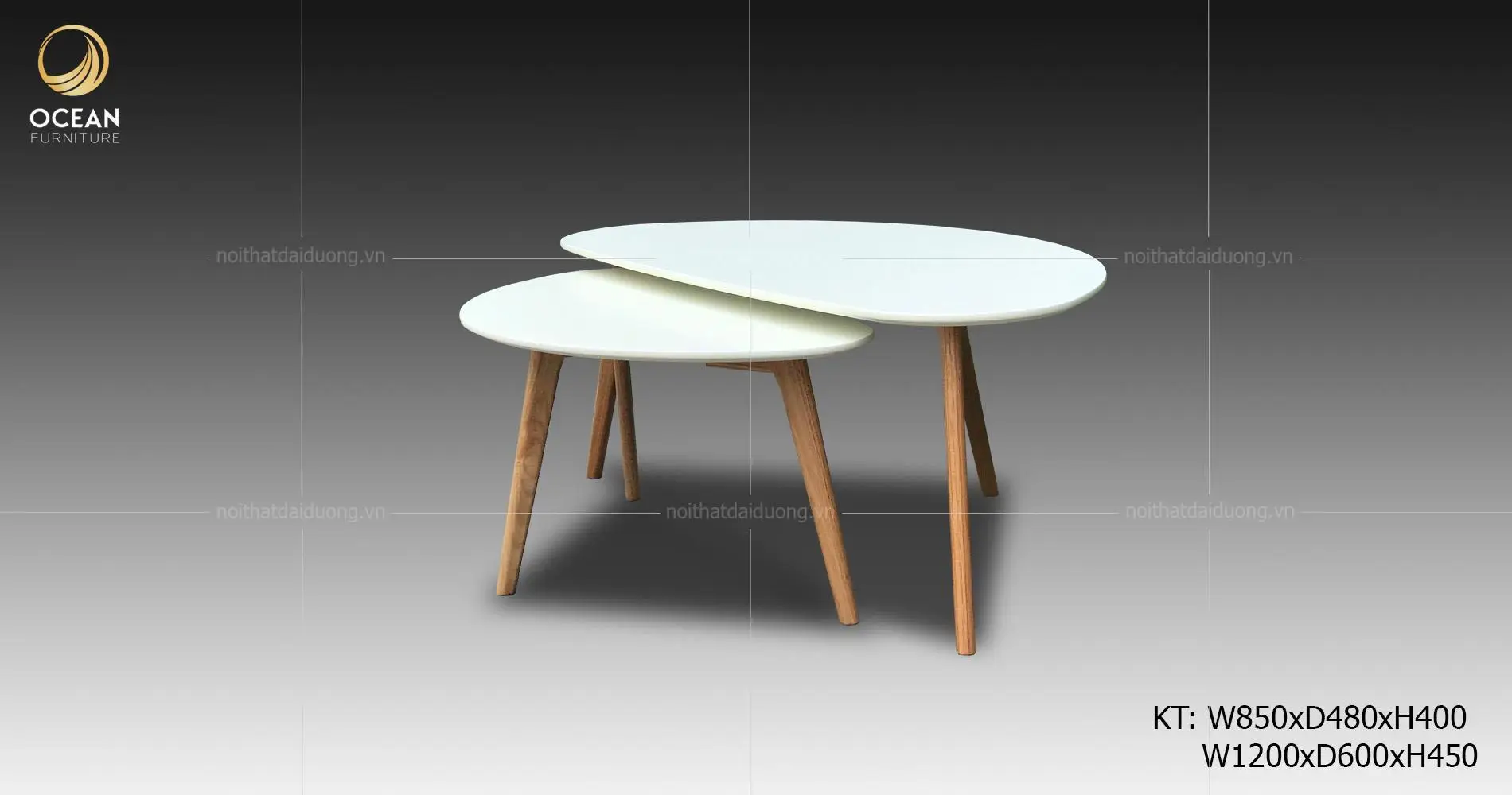 Furniture Living Room Wood Tea Table Nordic Modern  Design Coffee Table, Natural OAK Table