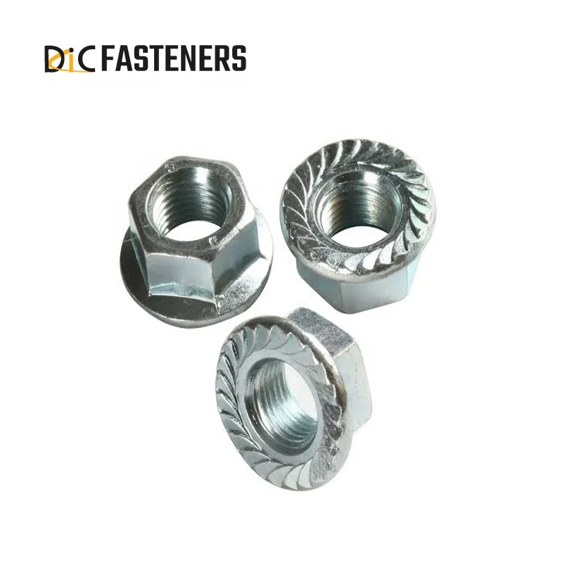 Din6927 Hex Serrated Flange Lock Nuts M3 To M56 Supplier Customized