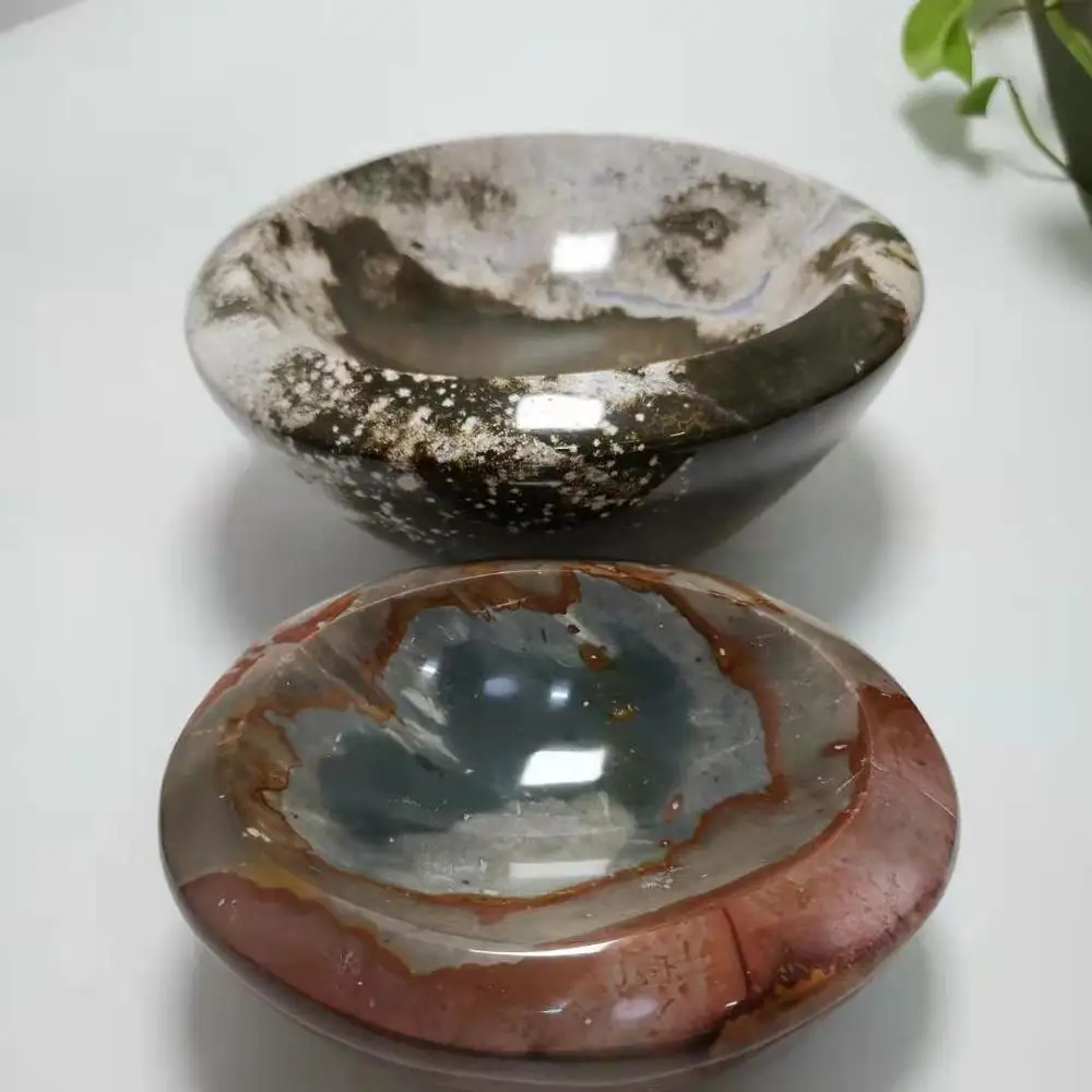 
Wholesale Natural Ocean Jasper Quartz gemstone Bowl For Decoration 