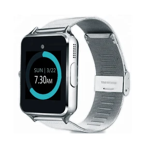 High quality metal Z60 Smart watch Pedometer sleep monitor Touch Screen Smart watch phone support camera SIM card UUTEK  Z60