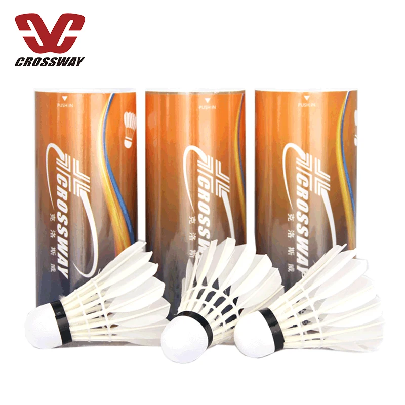 

Badminton Birdies 3/6/12-Pack Professional Advanced goose feather badminton shuttlecocks, White