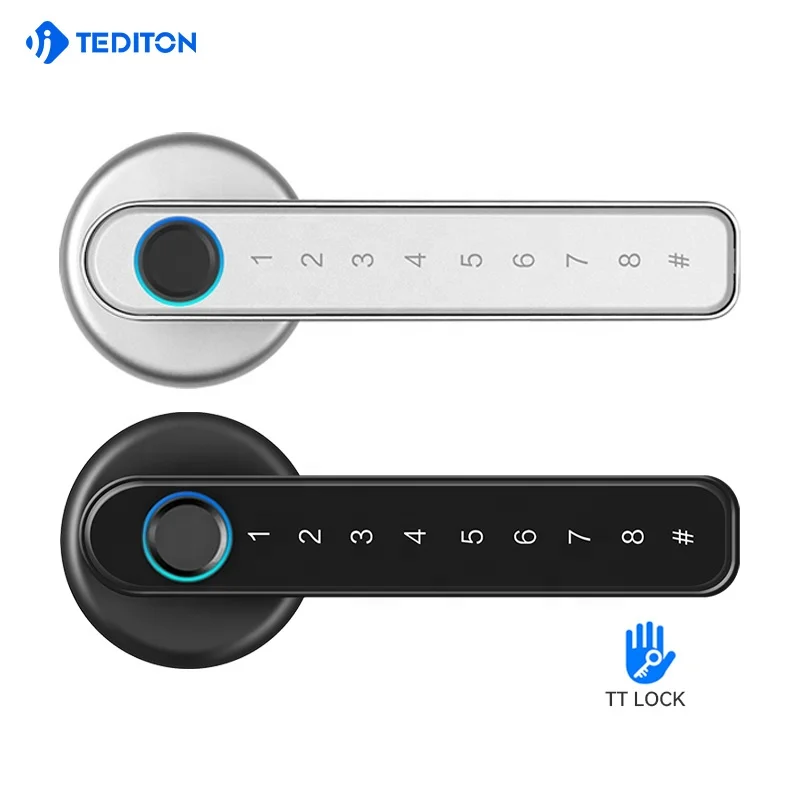 

Tediton Ttlock APP Biometric Fingerprint Door Lock Zinc Alloy Keyless Smart Door Lock