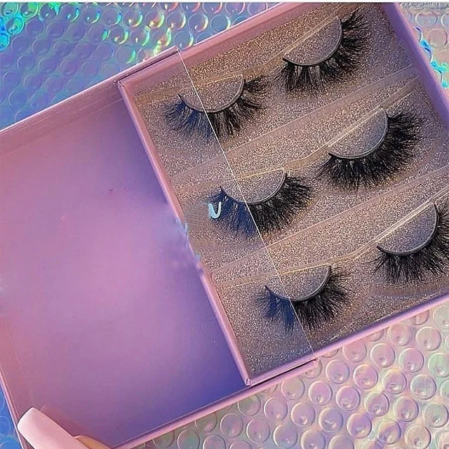 

Own Brand Manufactures Free Sample Display Stand 20 Pairs Color Super Fluffy Mink Eyelashes