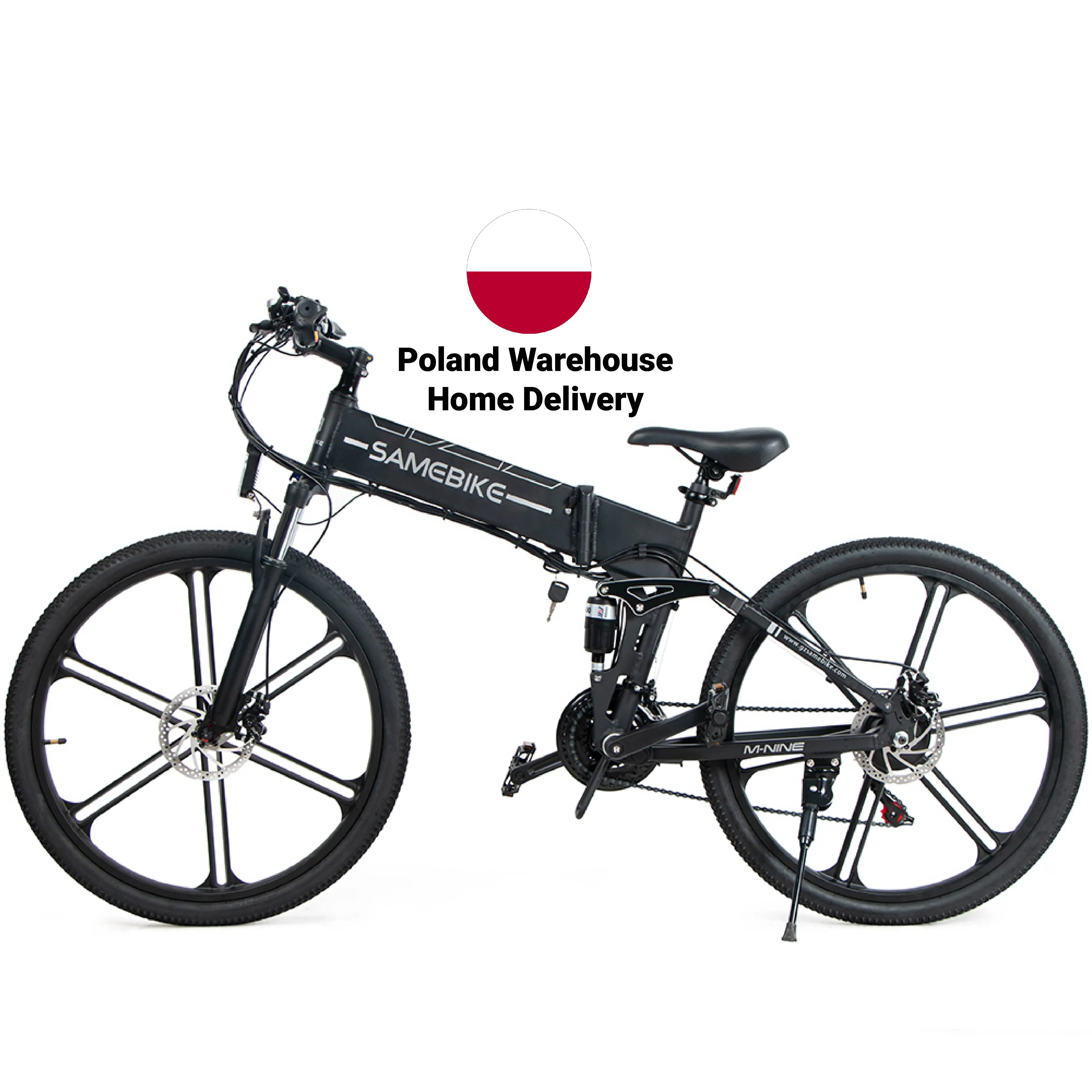

Poland EU Warehouse New Ebike Adult High Quality 21 Speed 500W Motor Folding Electric Mountain Bike Bicycle