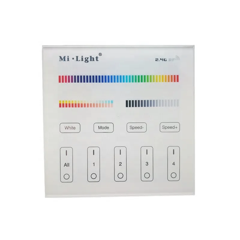 Milight T4 Led RGB CCT Controller 4-Zone Smart Panel 2.4GHz Remote Controller for led strip lights and lamp bulb