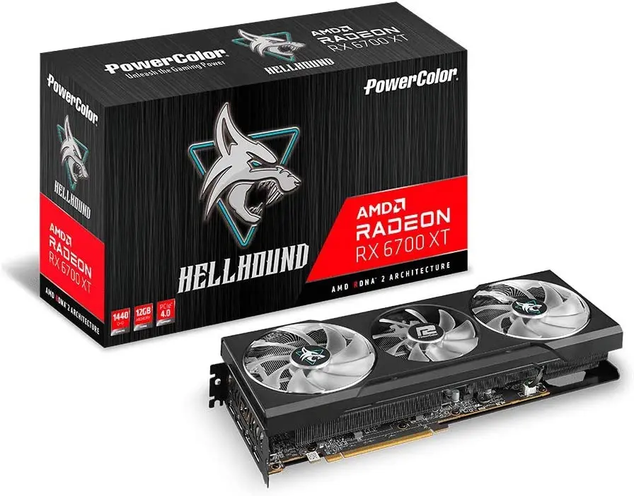 

New PowerColor Hellhound AMD Radeon RX 5700 XT Gaming Graphics Card with 8G GDDR6 Memory, Powered by AMD RDNA 2