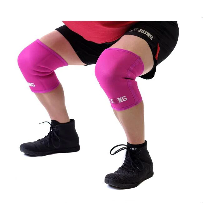 

Custom Elastic knee sleeves 7mm neoprene for weightlifting, Black/navy blue or others