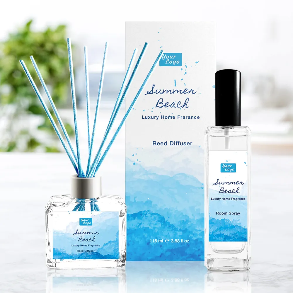 
Private Label Reed Diffuser Ceramic or Glass Bottle Air Fragrance with Rattan Sticks Sola Flower Luxury Home Fragrance 