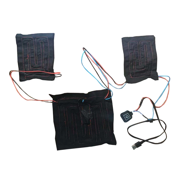 5v Usb Carbon Fiber Panel Thermal Battery Powered Electric Heating Pad