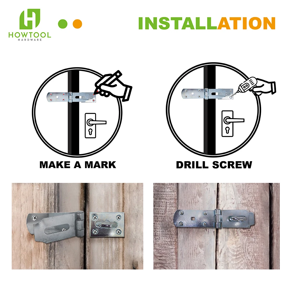 Thicker Heavy Padlock Hasp Door Clasp Hasp Latch,71/4" Or 71/2" Buy