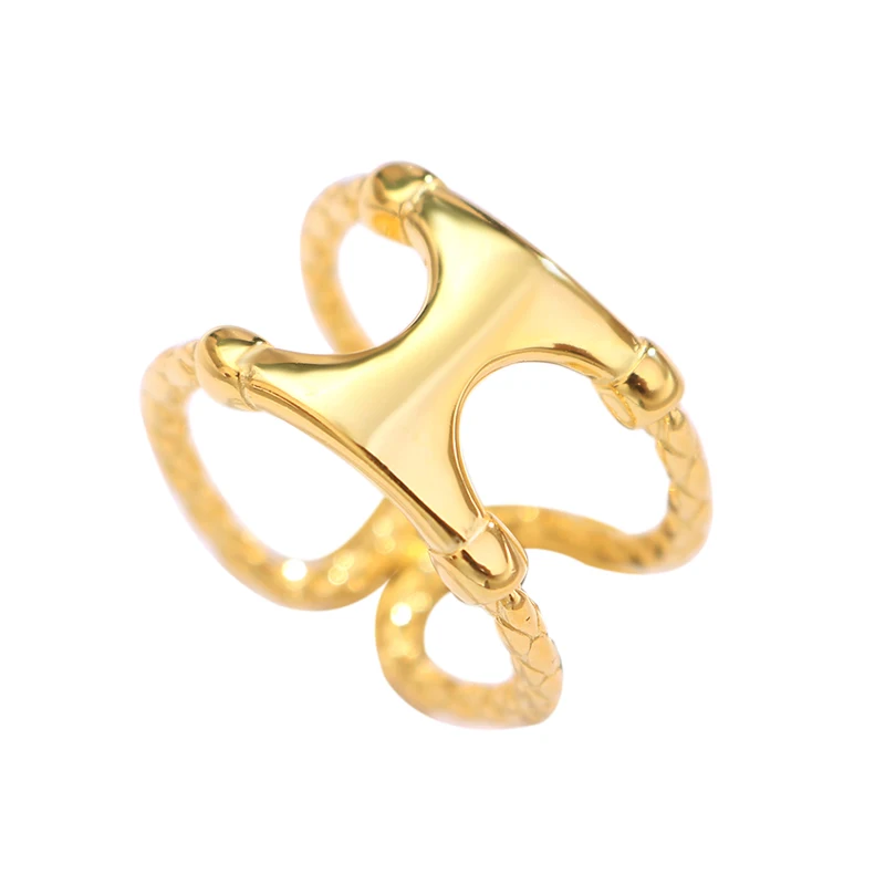 

Fukarni 4.2 Gram Gold Plated Noble Rings 925 Sterling Silver Vermeil Women's Cocktail Ring KR359