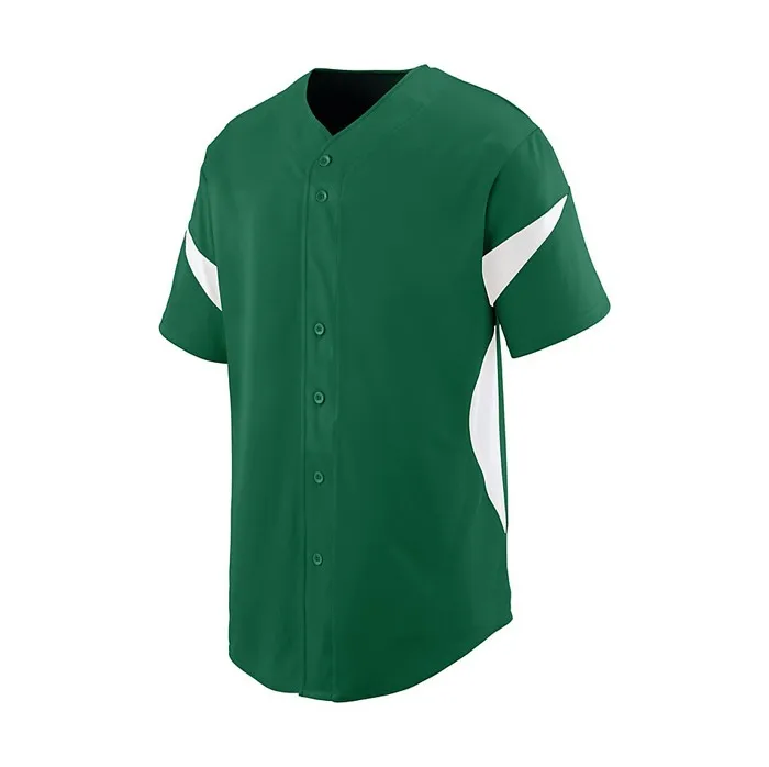blank green baseball jersey