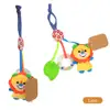 Baby Stroller Pram Rubber Ring Shake Rattle Small Musical Crib Hanger