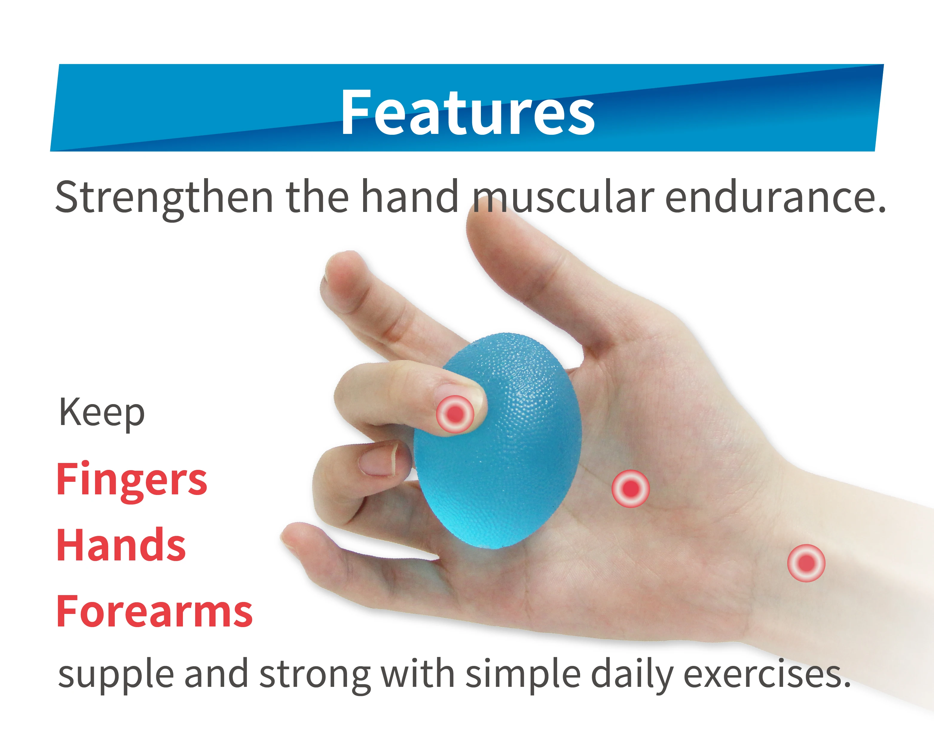 Fidget Toys Hand Massage Ball With Finger Exercise Ball