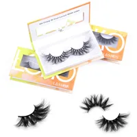

Free sample custom 25mm bottom 3d mink eyelashes false lash vendor custom logo empty eyelash packaging boxes