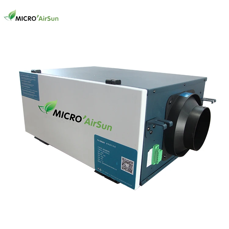 
Single duct uni-directional ventilator with air purification air handling unit 