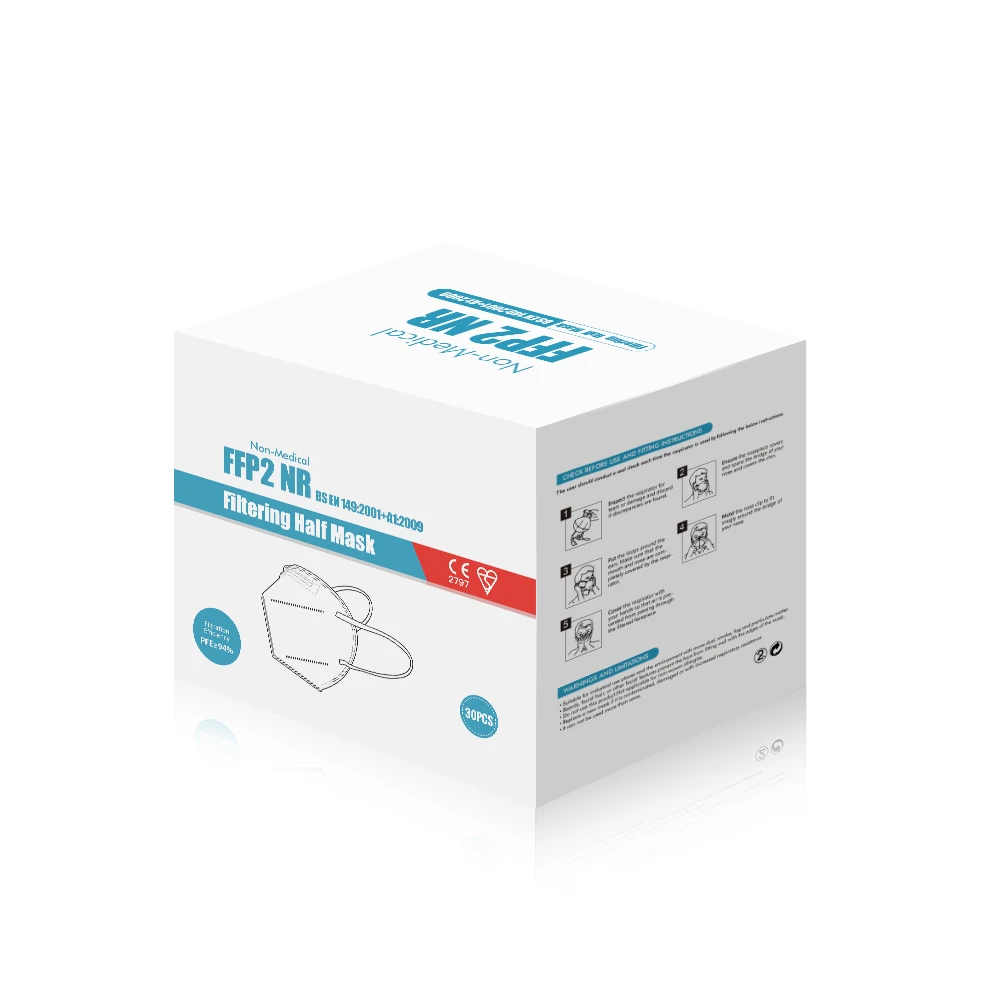 
FFP2 Facemask Particulate Filter Respirator Dust Mask ffp2mask Earloop FFP2 Disposable Masks CE Approved EN 149 FFP2 Mask 