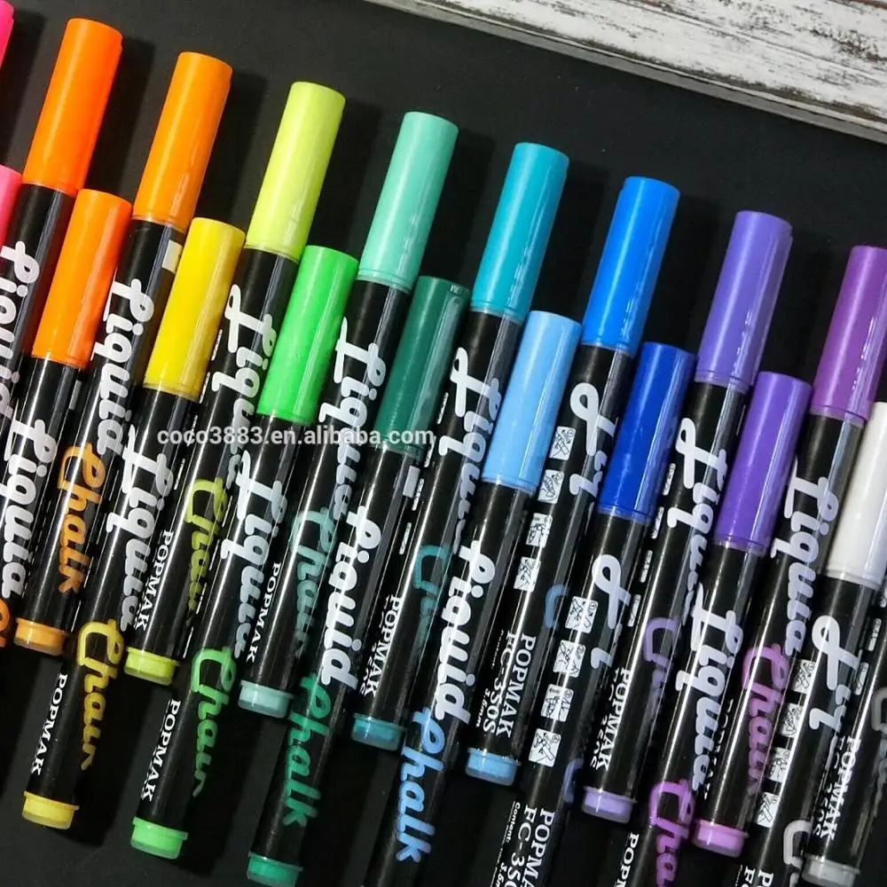 

Top selling 3.5 MM nib Assorted Neon color Erasable Window marker