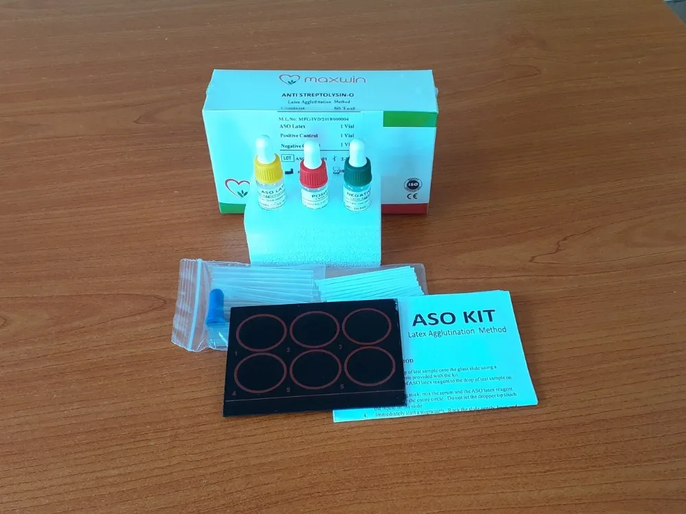 Aso Latex Agglutination Slide Test Kit Invitro Diagnostics Reagents