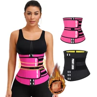 

Feelingirl New Style Private Label Double Belt Latex Zipper Tummy Control Women Waist Cincher Trainer Corset