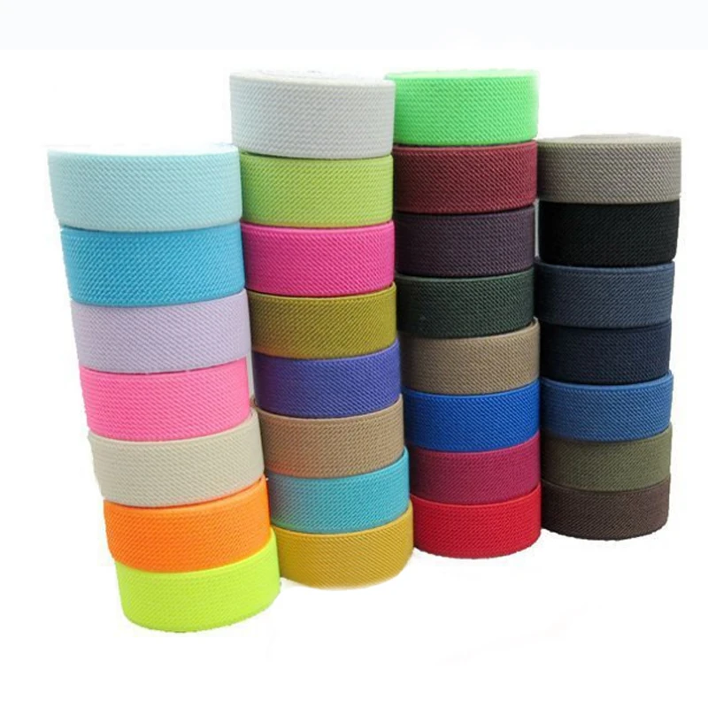 

1cm 1.5cm 2cm wholesale high elasticity thin colored twill elastic band ribbon
