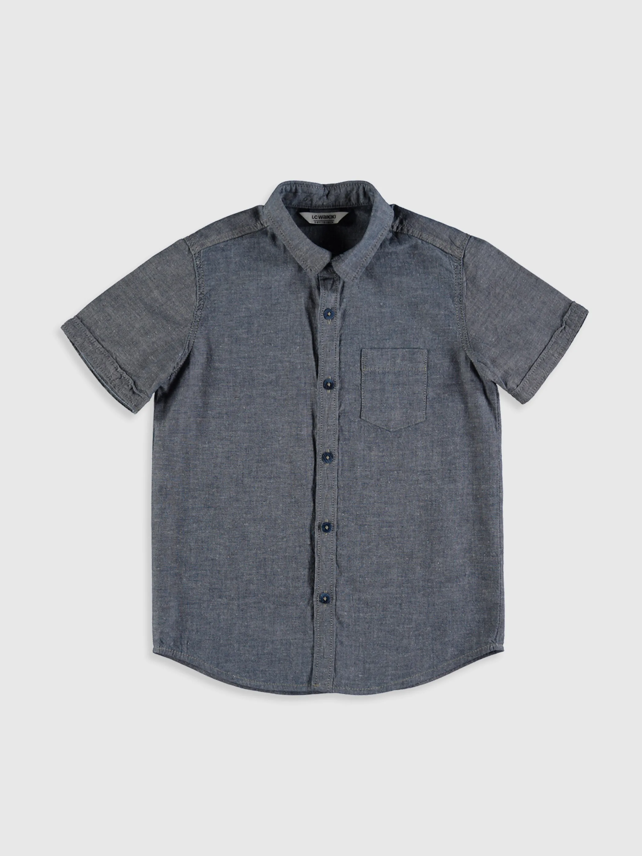 boys short sleeve denim shirt