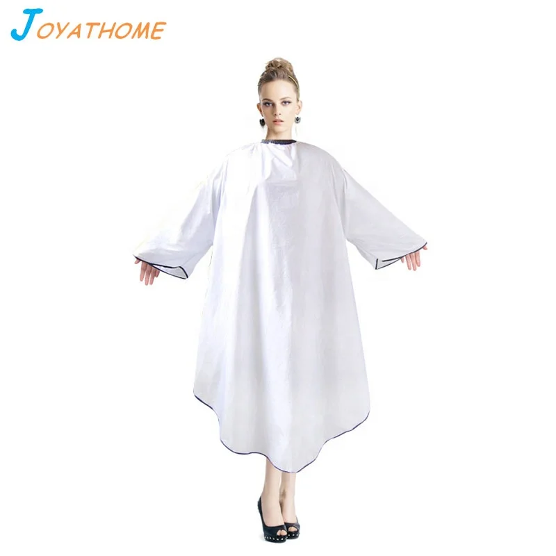 

Joyathome Waterproof Hairdressing Cape with Sleeves Disposable Haircutting Capes Haircut Cloth Kids Hair Care Device, White, black
