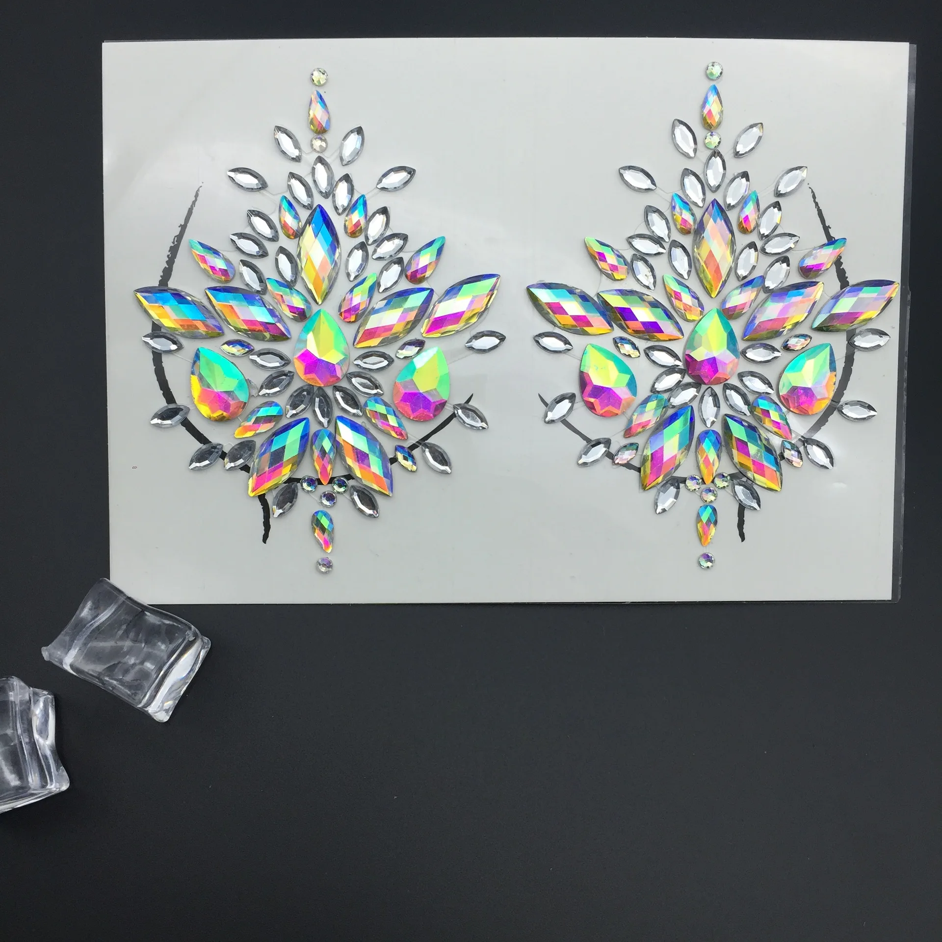 

14 designs Sexy 3D Crystal Glitter Rhinestone Jewels Tattoo Nipple Sticker