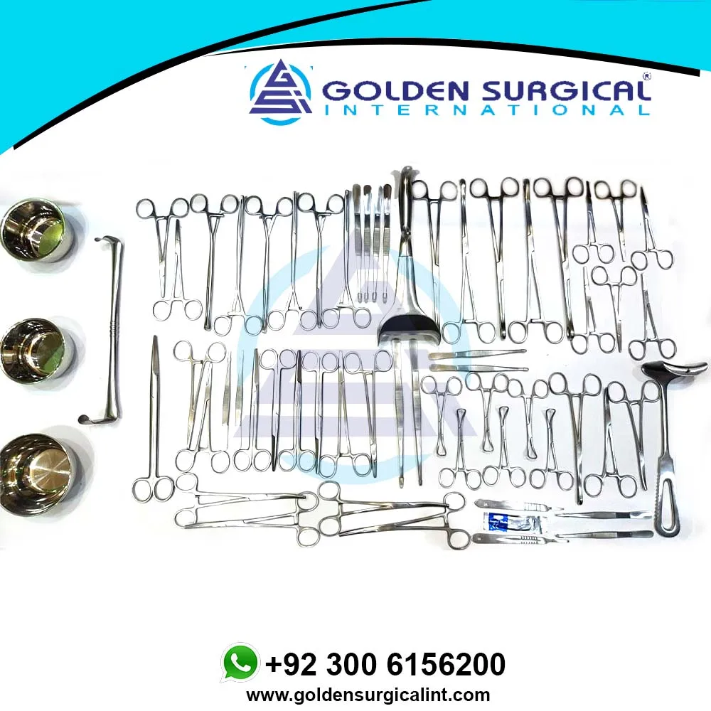 Cesarean Section Surgical Instrument Set Of 62 Pieces C Section