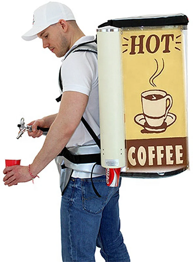 
Drink Backpack for 19 Liter Hot and Cold Beverage vendor vending seller hawker hawking mobile portable 