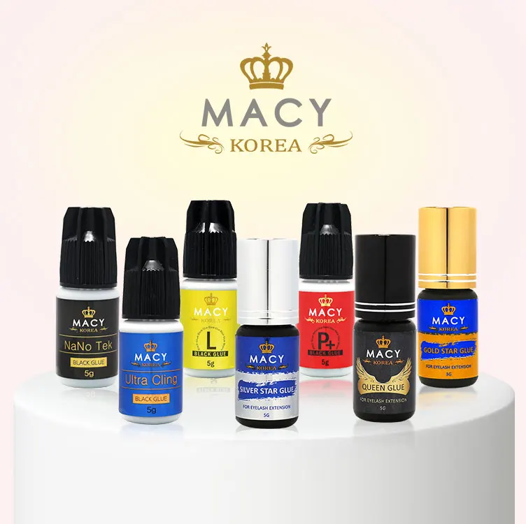 

MACY beauty korean eyelash extension hot sell black glue in stock
