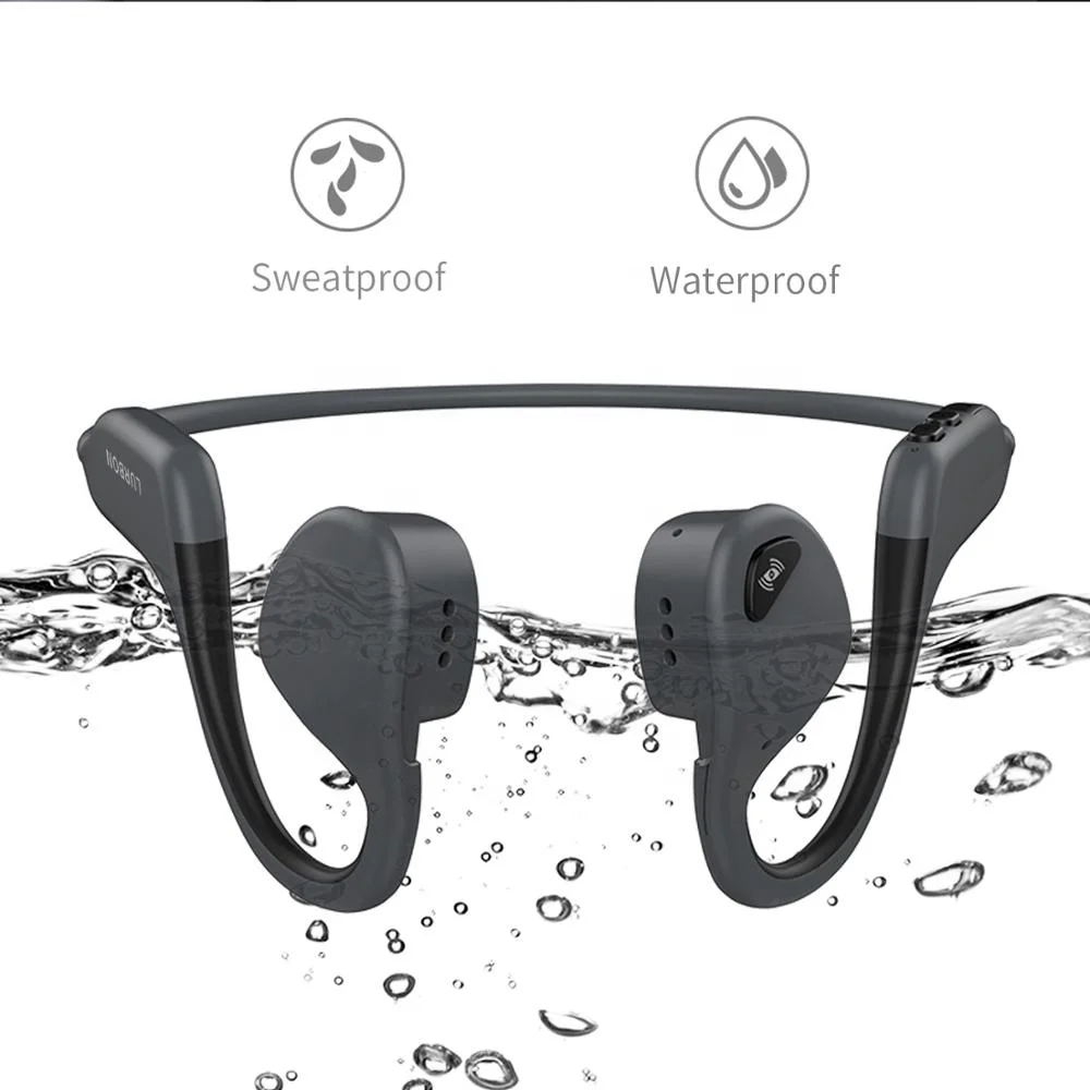 USA Free Shipping Wireless Bone Conduction Headphones Waterproof Open Ear No Vibration Sport Headset Noise Cancelling