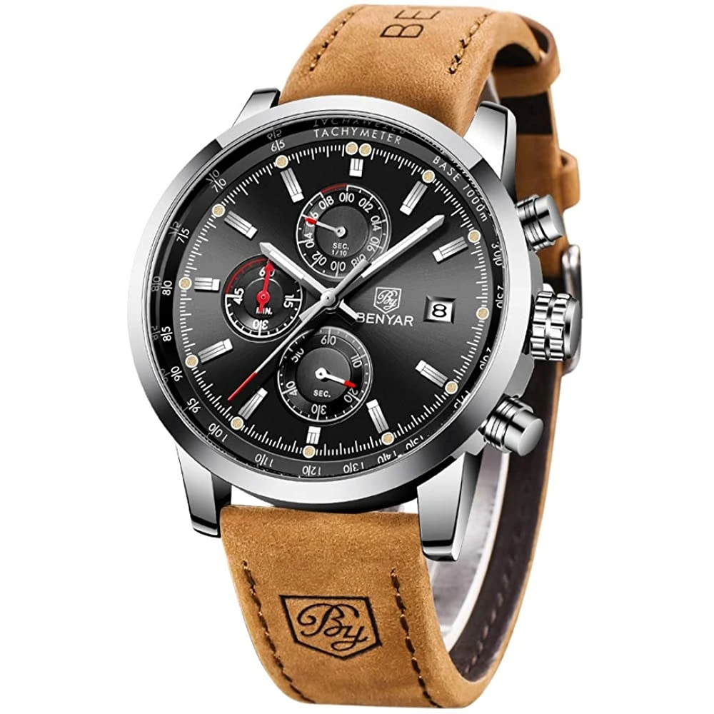 

BENYAR 5102 Watches Men Luxury Brand Quartz Watch Fashion Chronograph Watch Reloj Hombre Sport Clock Male Hour Relogio Masculino