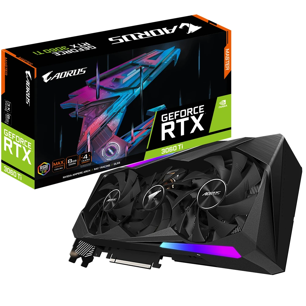 

AORUS GeForce RTX 3060 Ti MASTER 8G Mining Graphics Cards Video Card